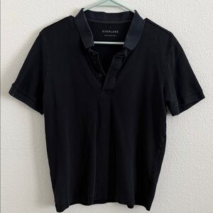 Everlane Men’s Black Short-Sleeve Polo